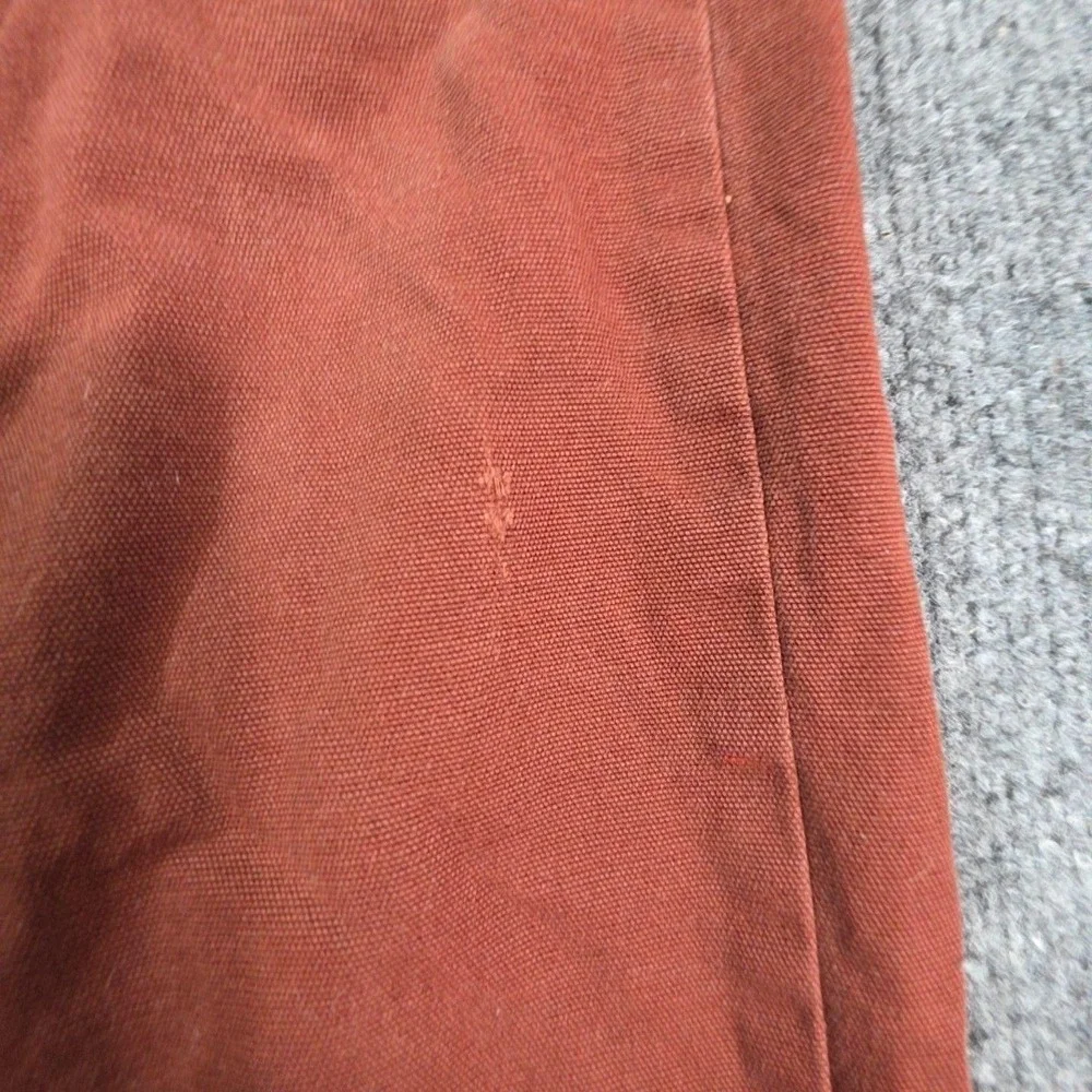 Carhartt Pants Mens 32x34 Brown Relaxed Fit Canvas Carpenter Workwear Stretch